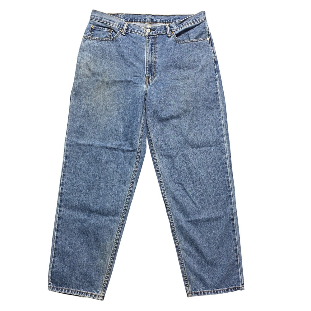 Y2K Baggy Skate Loose Tapered 560 Jeans Mens 38x32 Blue Levi's 00560-4891